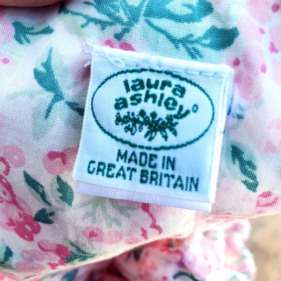 Vintage 80s Laura Ashley Baby Dress Smocked Pink with Pants NWOT 12 to 18 Mo - Picture 2 of 10